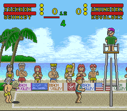 Inazuma Serve da! Super Beach Volley (Japan) In game screenshot